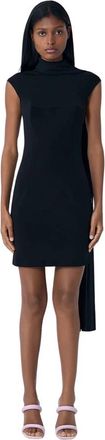 Jean Paul Gaultier Viscose Mini Jurk - Dames - Korte kleedjes - Zwart - 2XS - Kleedjes