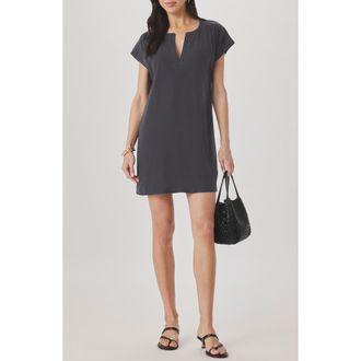 Splendid Short Sleeve Shift Dress in Lead Black at Nordstrom, Size X-Large