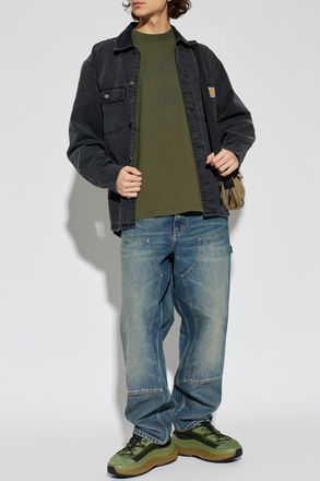 Carhartt Work in Progress T-shirt With Logo, Mens, Green