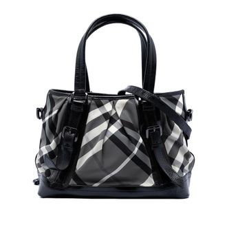 Burberry Pre-owned Burberry Beat Check Nylon Lowry Satchel Ladies ITTREGRO44SCA
