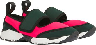 Marni Womens Sneakers Mary Jane Fuchsia-Green Upper: Polyamide Trainers Fuchsia/green