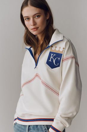 Terez Cotton MLB Quarter-Zip Sweatshirt