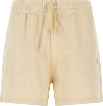 Maison Kitsuné Baby Fox Bermuda E Short Beige-Donna