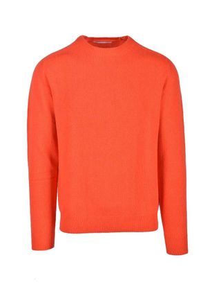 Hammond Orange Crewneck Cotton Sweater