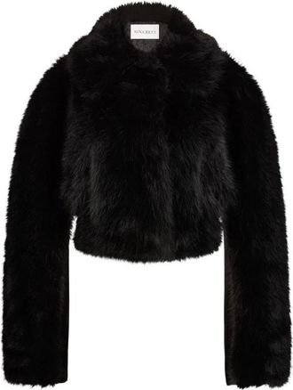 Nina Ricci Jassen, Dames, Zwart, S, Zwarte Jassen met Verborgen Voorsluiting