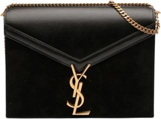 Saint Laurent Pre-owned Cassandra Schoudertas - Dames - Vintage Schoudertas - Zwart - ONE Size - Leer - Vintage