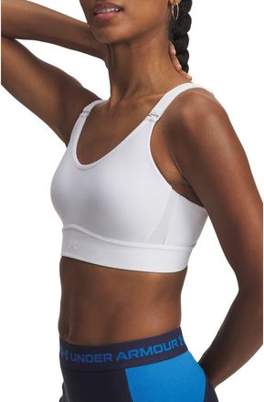Under Armour Infinity Mid 2.0 Sports Bra in White //White at Nordstrom, Size X-Small A