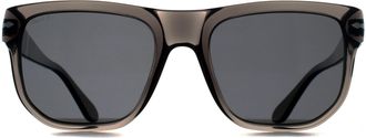 Persol Square Unisex Opal Smoke Dark Grey Polarized PO3306S - One Size