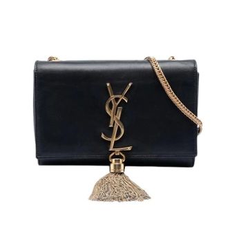 Saint Laurent Pre-owned Cross Body Bags, female, Black, Size: ONE SIZE Pre-owned Kate Crossbody Bag