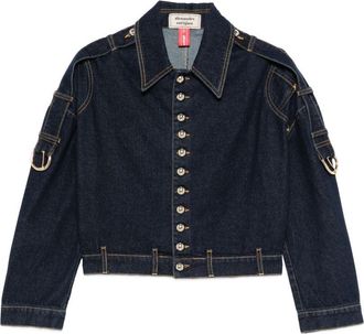 Alessandro Enriquez Womens Denim Cotton Jacket