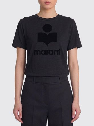 Isabel Marant T-shirts in lino con logo Isabel Marant Etoile