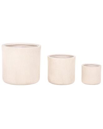 Safavieh Set Of 3 Carolina Planter Pots