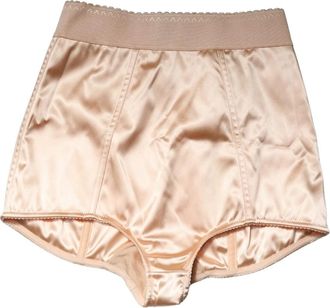 Dolce & Gabbana High Waist Girdle Panty - Dames - Onderbroek - Beige - L - Nylon - Ondergoed