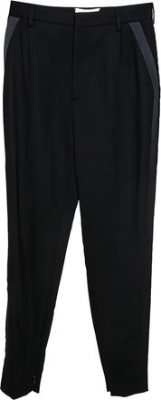 Saint Laurent side stripe wool trousers - Black