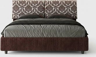 Itamoby Contenedor Cama Matrimonio 160x190 Tela Mados Giada Agata - Marr&oacute;n