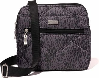 Baggallini Quilted Double Zip Anytime Crossbody
