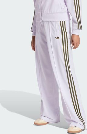 adidas Originals Firebird - Pantaloni sportivi ampi viola ghiaccio/oliva strata
