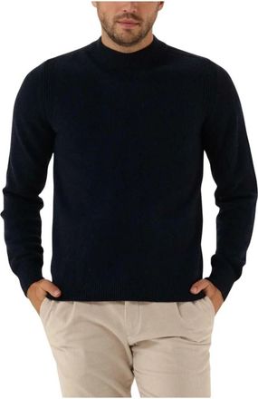 Anerkjendt Heren Lamswol Gebreide Trui - Heren - Ronde hals truien - Blauw - M - Wol - Truien & Vesten