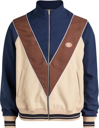 Valentino Garavani Panelled Cotton-blend Track Jacket - Multicoloured 1 - XL