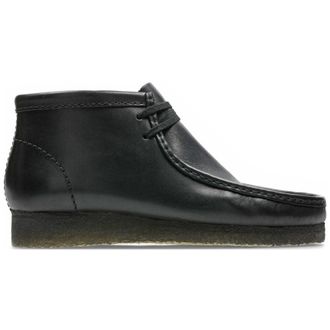 Clarks Wallabee Boot Smooth Leather Mens Ankle Boots - Black - Size:UK 10.5