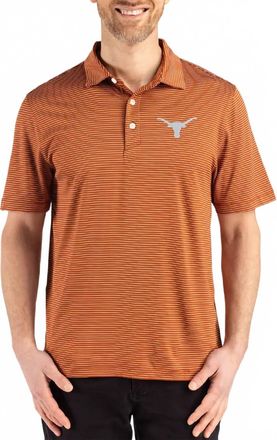Cutter & Buck University Of Texas Short Sleeve Polo In Orange