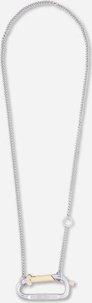 Aries Mini Carabiner Chain Necklace Silver