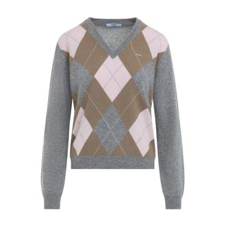 Prada Dames, Truien, Veelkleurig, Maat: XS Wol