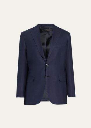 Brioni Mens Wool-Silk Suit