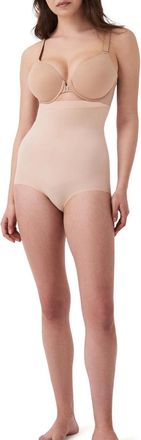 Spanx Higher Power Panties Womens Soft Nude Tummy Control Shapewear GBO3971