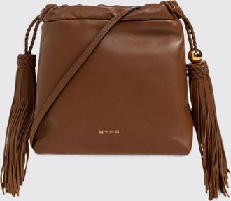 Etro Kalispera Mini Bucket Bag in Lambskin Leather with Tassels