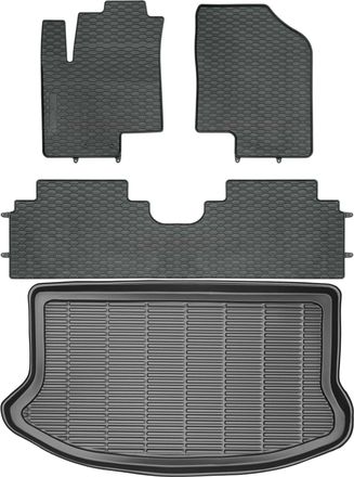OEM Juego De Alfombrillas De Goma Para Coche Y Maletero Para Kia Venga Minivan (modelos 2010-2017)