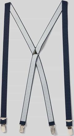 Willen Krawattenfabrik Hosenträger in X-Form in Marine, Größe 1