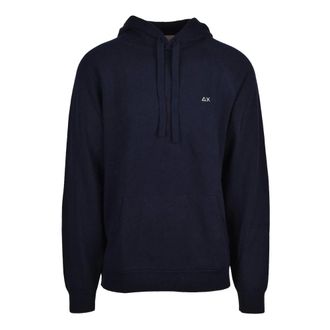 Sun 68 Heren, Sweatshirts & Hoodies, Blauw, Maat: 2XL Wol