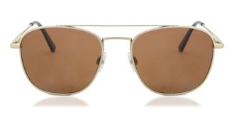 Serengeti Eyewear Carroll Polarized SS542004 Mens Sunglasses Gold Size 53