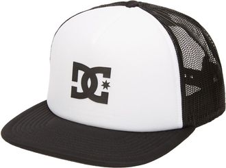 DC Trucker Cap DC SHOES Gas Station, Herren, schwarz-weiss (wei&szlig;, schwarz), Kunstfaser, Caps Trucker Cap