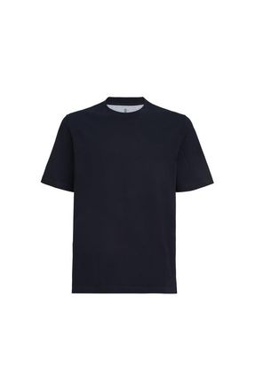 Brunello Cucinelli Cotton jersey crew neck T-shirt in Navy Blue at Nordstrom, Size Xxx-Large Eu