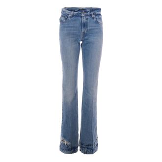 Haikure Flared Jeans - Dames - Flared Jeans - Blauw - W29 - Katoen - Jeans