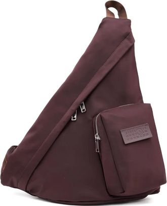 Maison Margiela Numeric-patch sling bag - Brown