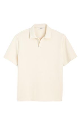 Madewell Compact Knit Polo in Parchment at Nordstrom, Size Xx-Large