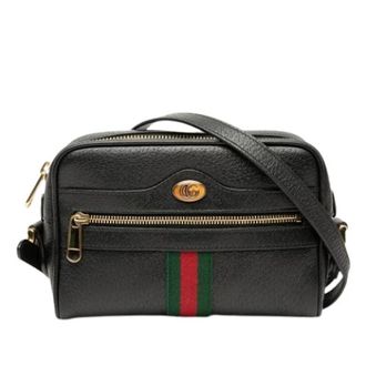 Gucci Pre-owned Ophidia Crossbody Bag - Dames - Pre-owned - Zwart - Maat: ONE Size Leer