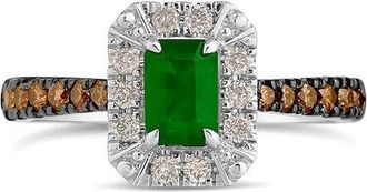 Le Vian 14K 0.80 Ct. Tw. Diamond & Emerald Cocktail Ring