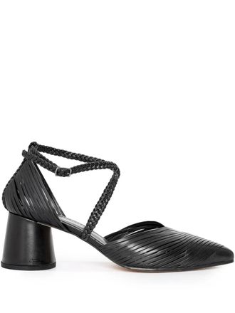 Sarah Chofakian Deux Magot braided strap pumps - Black