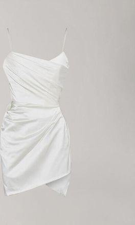 Vivienne Westwood Nova Venus Dress Naia Heavy Stretch Satin Ivory 12 Women