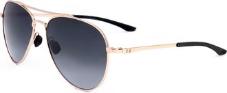 Under Armour Unisex 57 mm Grey Sunglasses