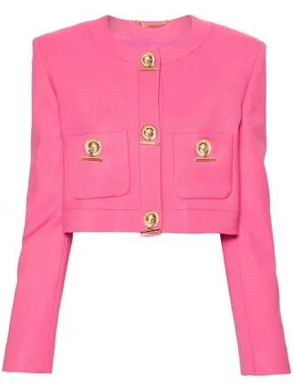 Moschino Blazer monopetto crop - Rosa