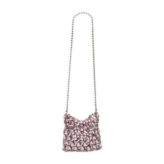 Self Portrait Cross Body Bags, female, Pink, Size: ONE SIZE Crystal Mini Crossbody