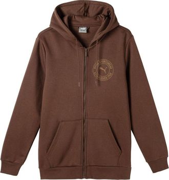 Puma Tonal Sportswear Logo Zip Hoodie Brown 684732-65