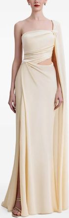 Gemy Maalouf Abito drappeggiato con dettaglio cut-out - Toni neutri