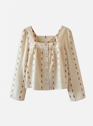 Atelier R&ecirc;ve Womens DORY BLOUSE - CREAM - Size: 10
