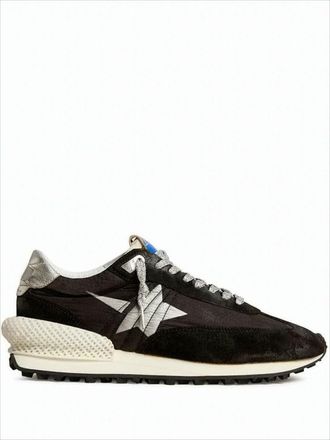 Golden Goose Low-Top Sneakers With Mixed Material Upper And Unique Heel Design